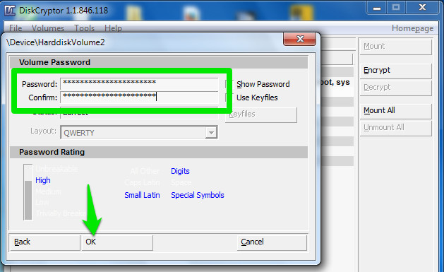 proteggere una penna usb con una password