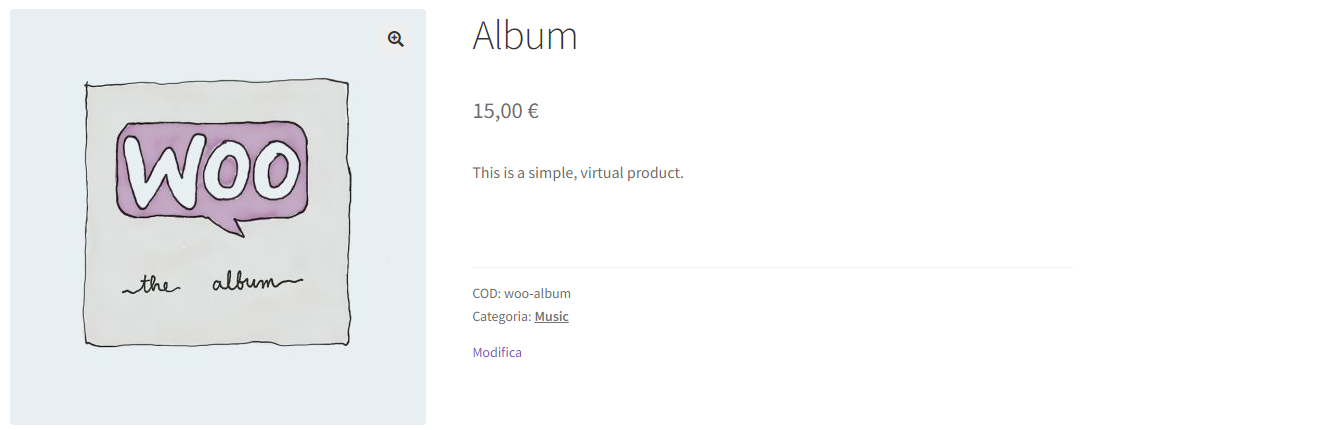 prodotto catalogo woocommerce